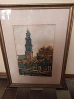 Tekening,aquarel Amsterdam C.M Brandenburg, Antiek en Kunst, Ophalen of Verzenden