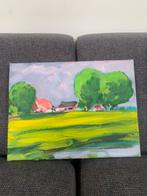 Prachtig landschapsschilderij van Wim van der Veer, Ophalen of Verzenden