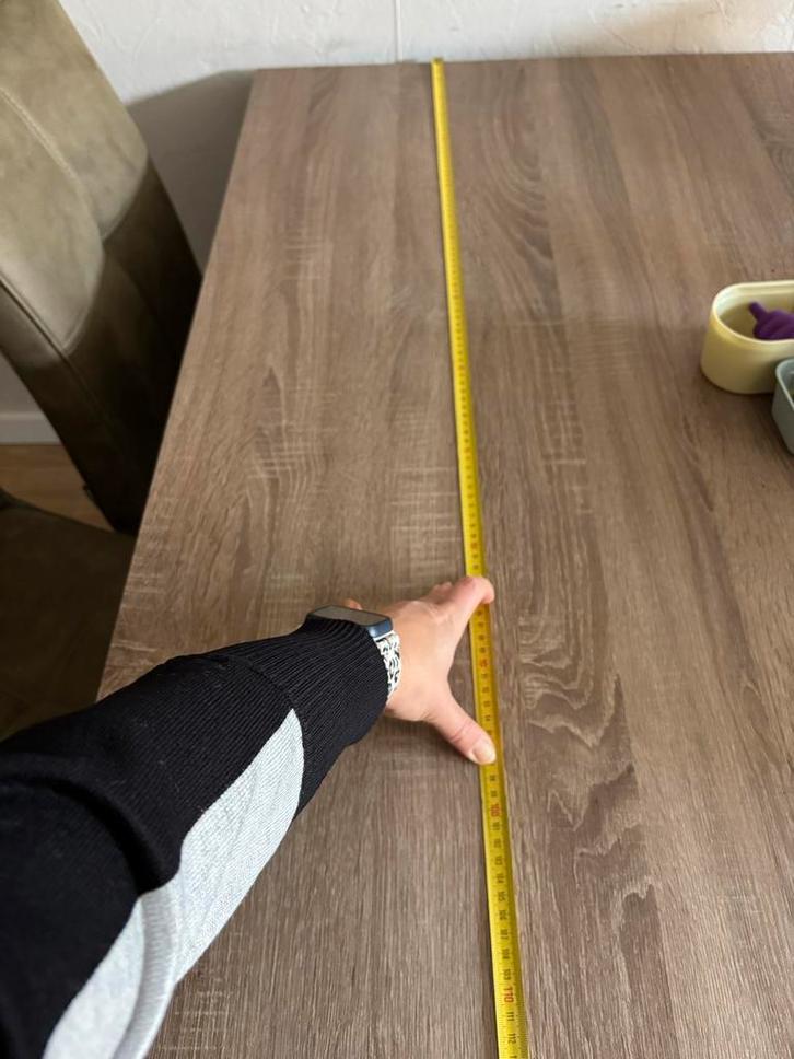 Eetkamertafel, Huis en Inrichting, Tafels | Eettafels, Gebruikt, 50 tot 100 cm, 150 tot 200 cm, Rechthoekig, Ophalen