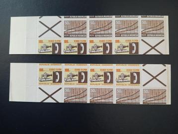 postzegelboekje sa en 3b Indonesië sterk versneden beschikbaar voor biedingen