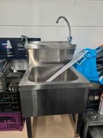 RVS Wastafel met Stortbak, Ophalen, Gebruikt