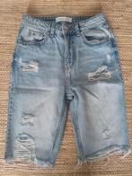 Primark dames ripped denim bermuda short, Ophalen of Verzenden, Zo goed als nieuw, W27 (confectie 34) of kleiner, Primark