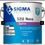 Sigma 2.5 liter S2U Nova Satin Ral 9001 nieuw., Doe-het-zelf en Verbouw, Verf, Beits en Lak, Minder dan 5 liter, Ophalen of Verzenden