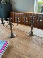 Set kandelaars deelbaar zilver op koper, Ophalen of Verzenden, Zilver