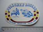 sticker oud PULLSHAW RACING motorrace motorcross race retro, Verzenden, Zo goed als nieuw, Bedrijf of Vereniging