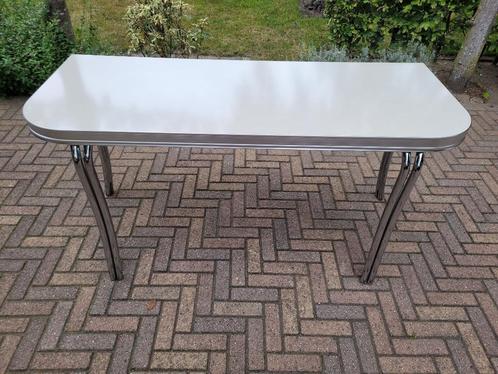 Bel Air muur diner tafel / side table retro fifties sixties, Huis en Inrichting, Tafels | Sidetables, Zo goed als nieuw, Rechthoekig