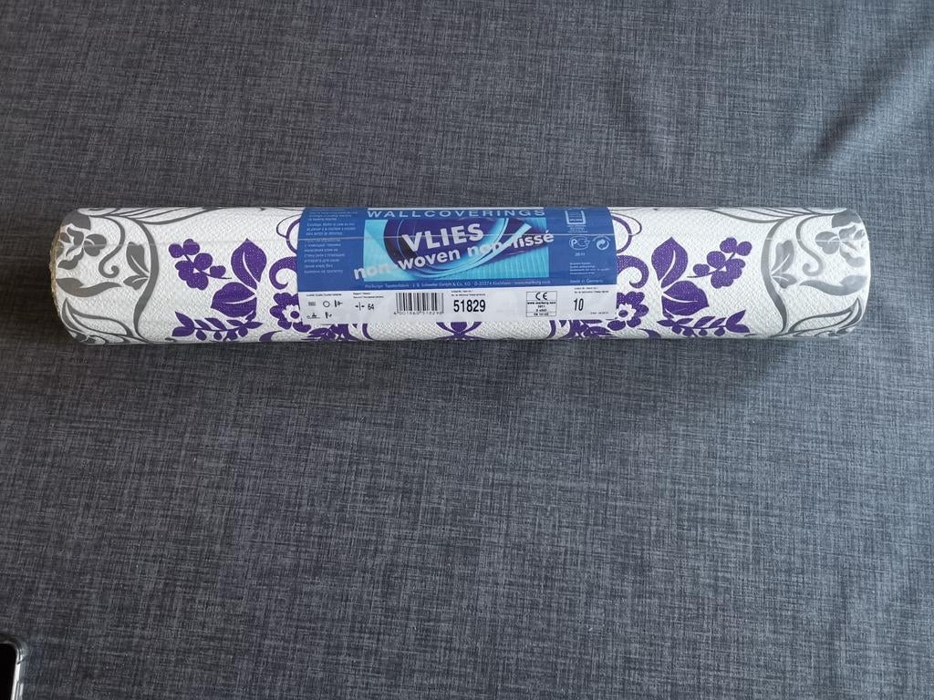 8 Rollen Vliesbehang Nieuw, Ophalen of Verzenden, 10 tot 25 m², Grijs, Modern