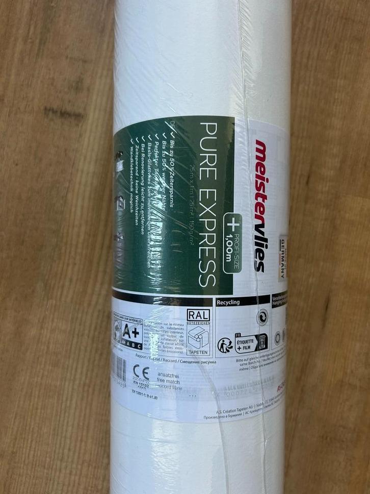 renovlies behang: € 35 of 3 euro per m, Huis en Inrichting, Stoffering | Behang, Wit, 10 tot 25 m², Ophalen