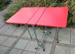 Vintage tafel bijzettafel tafel formica rood chroom jaren 60, Ophalen, Huis en Inrichting