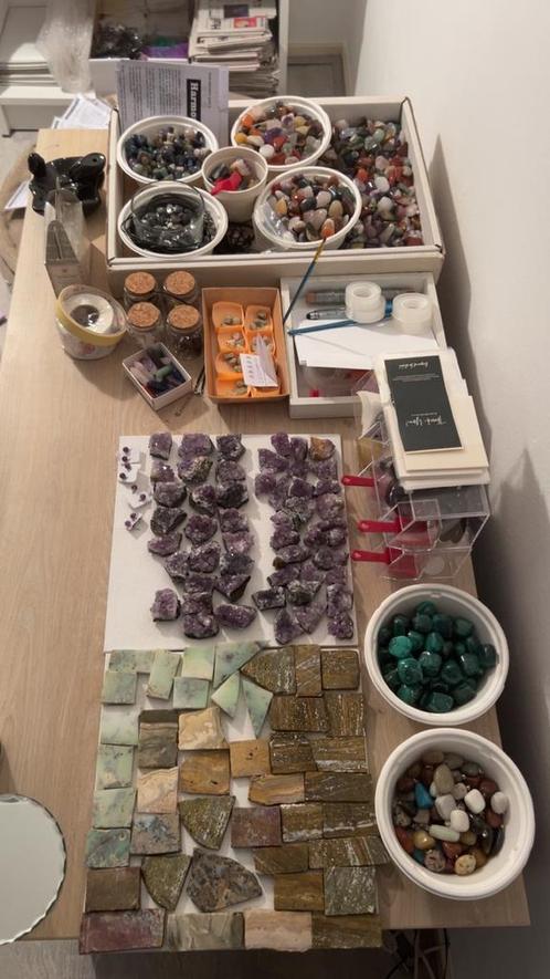 Partij edelstenen 2.0, Verzamelen, Mineralen en Fossielen, Mineraal, Ophalen of Verzenden