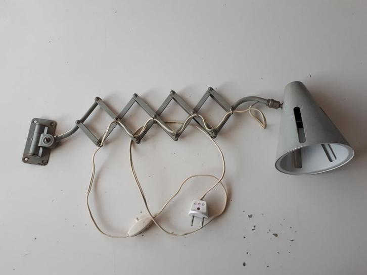 Vintage retro wandlamp Hala Zonne Serie zeldzaam Design j 60, Huis en Inrichting, Lampen | Wandlampen, Gebruikt, Metaal, Ophalen of Verzenden