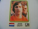 Plaatje  Johan Cruijff WK 1974 Nederlands elftal panini, Ophalen of Verzenden, Zo goed als nieuw, Ajax, Poster, Plaatje of Sticker