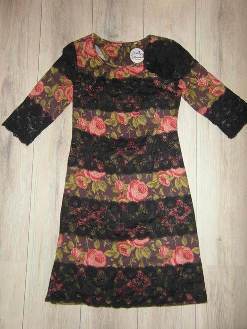 Almatrichi - Zeer mooie bloemenjurk - 38, Kleding | Dames, Jurken, Zo goed als nieuw, Maat 38/40 (M), Overige kleuren, Ophalen of Verzenden