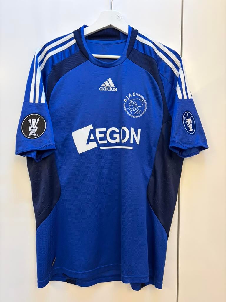 Ajax Away Shirt 2008/09 – Suarez – Blue – M – Good Condition, Shirt, Ophalen of Verzenden, Zo goed als nieuw, Adidas