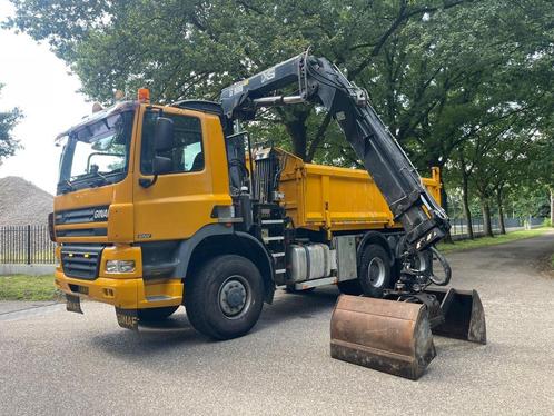 Te koop: GINAF X 3335 S Kipper met Kraan (Euro 5), Auto's, Vrachtwagens, Bedrijf, ABS, Boordcomputer, Cruise Control, Ginaf, Diesel