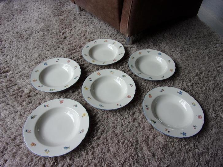 SELTMANN MARIE-LUISE SERVIES STROOIBLOEM 6XSOEPBORD/DIA23CM, Huis en Inrichting, Keuken | Servies, Nieuw, Bord(en), Overige stijlen