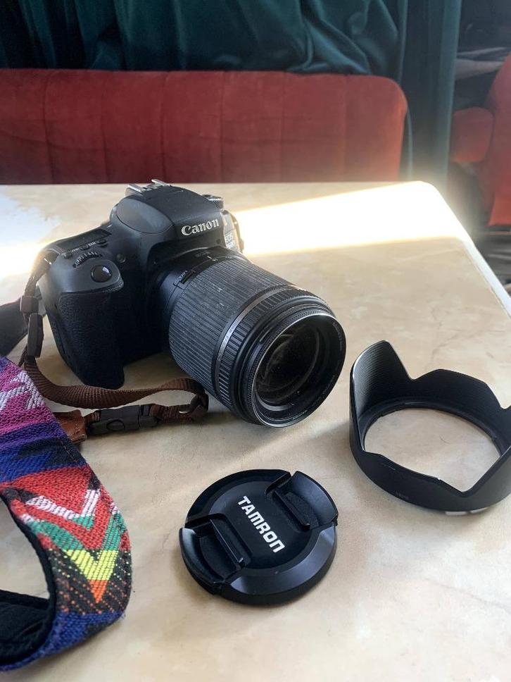 Canon spiegelreflexcamera EOS 760D, met standaard zoomlens, Audio, Tv en Foto, Fotocamera's Digitaal, Gebruikt, Spiegelreflex