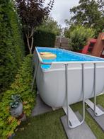 Bestway Zwembad 412 x 201 x 122 Rechthoekig Powersteel, Tuin en Terras, Zwembaden, 200 tot 300 cm, Zo goed als nieuw, Rechthoekig