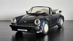 Porsche 911 930 Turbo Cabriolet 1:16 (Grijs Blauw), Hobby en Vrije tijd, Modelauto's | 1:18, Ophalen of Verzenden, Zo goed als nieuw