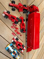 Lego 8654 Ferrari Truck formule F1 5 x F1 raceauto,s, Ophalen, Gebruikt, Complete set, Lego