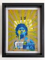 Maradona Kunstwerk ( origineel + certificaat ), Ophalen of Verzenden, Zo goed als nieuw, Schilder- en Tekenkunst