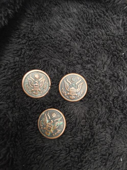 Set 3 originele Amerikaanse militaire knopen (ca. 1902–1920), Verzamelen, Militaria | Algemeen, Landmacht, Amerika, Ophalen of Verzenden