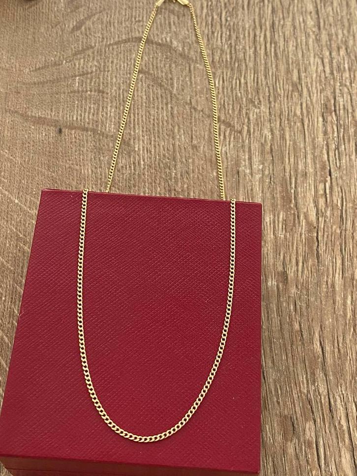 14 karaat (585) gouden ketting, Sieraden, Tassen en Uiterlijk, Kettingen, Nieuw, Goud, Goud, Ophalen of Verzenden