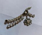 Vintage antieke strass rhinestones broche costume Jewelry, Ophalen of Verzenden, Overige materialen, Broche