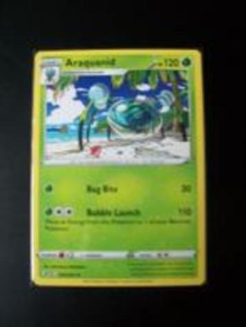 8591: Nieuwe Pokemon Kaart ARAQUANID HP 120 (020/264) beschikbaar voor biedingen