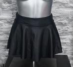 leatherlook micro minirokje M, Maat 38/40 (M), Zwart, Ophalen of Verzenden, Zo goed als nieuw