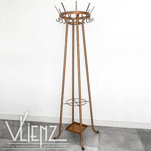 Vintage, industriële staande kapstok metaal, cafékapstok, Huis en Inrichting, Woonaccessoires | Kapstokken, Gebruikt, Staande kapstok