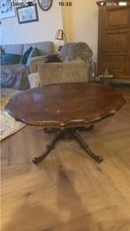 Barok Queen Ann Salontafel, Gebruikt, 50 tot 100 cm, Rond, Overige houtsoorten