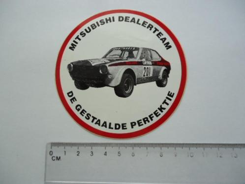 sticker oud Mitsubishi dealer team gestaalde autocross rally, Verzamelen, Stickers, Zo goed als nieuw, Bedrijf of Vereniging, Verzenden
