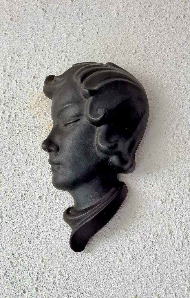 Wandmasker retro zwart, Ophalen of Verzenden