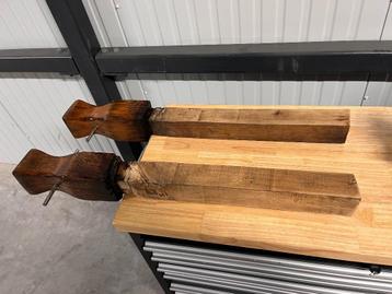 2 x Klassieke houten bolder  beschikbaar voor biedingen