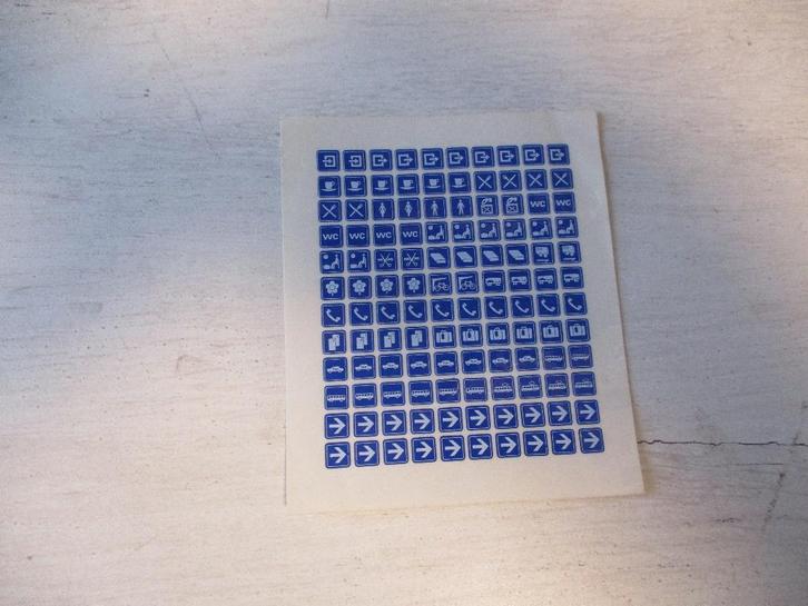 NS Symbolen Stickers, Hobby en Vrije tijd, Modeltreinen | H0, Nieuw, Overige typen, Gelijkstroom of Wisselstroom, Overige merken