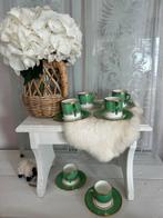 Wedgwood Emerald Koffiekopjes & Schotels (5), Antiek en Kunst, Antiek | Servies compleet, Ophalen of Verzenden