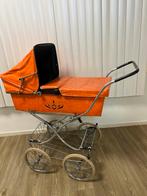 Vintage leren retro kinderwagen, Kinderen en Baby's, Kinderwagens en Combinaties, Ophalen of Verzenden, Zo goed als nieuw, Overige merken