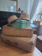 Vintage Rieten Koffers, Dozen & Hoeden, Ophalen of Verzenden