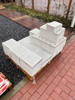 Partij Kalkzandsteen Lijmblokken - 70 stuks + Kimblokken, Ophalen, Gebruikt, Kalkzandstenen