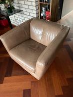 2 leren draai-fauteuils, Huis en Inrichting, Stoelen, Ophalen, Twee, Overige kleuren, Leer