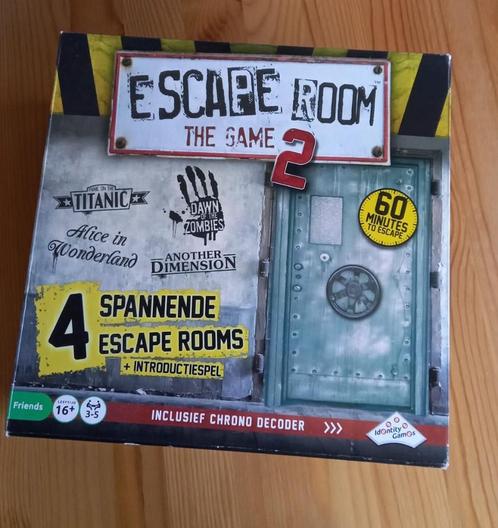 Escape Room The Game 2, Hobby en Vrije tijd, Gezelschapsspellen | Bordspellen, Zo goed als nieuw, Een of twee spelers, Drie of vier spelers