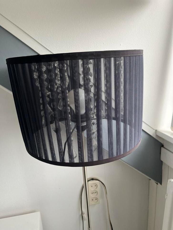 Elegante Staande Lamp met Kristallen, Huis en Inrichting, Lampen | Vloerlampen, Gebruikt, 150 tot 200 cm, Stof, Ophalen