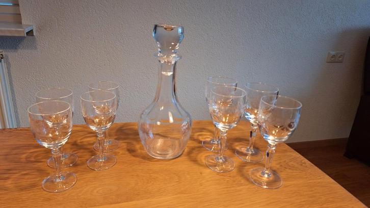 Cristal d'Arques Dampierre Karafset, Antiek en Kunst, Antiek | Glas en Kristal, Ophalen