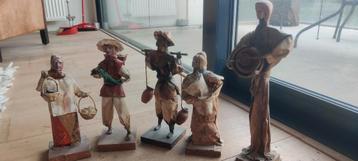 Papieren poppen set - Handgemaakt beschikbaar voor biedingen