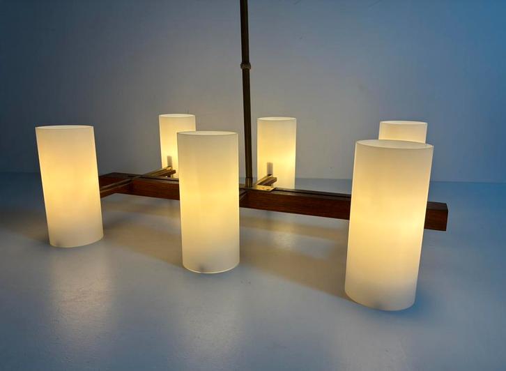 Schitterende vintage hanglamp / kroonluchter / luster, Huis en Inrichting, Lampen | Hanglampen, Zo goed als nieuw, 50 tot 75 cm