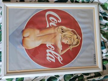 Coca Cola Snoecks Poster Mel Ramos - Ingelijst beschikbaar voor biedingen