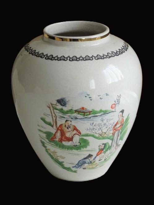 Chinese Vaas Qianlong Nian Zhi China Chinees Porselein, Antiek en Kunst, Antiek | Vazen, Ophalen