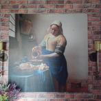 Melkmeisje van vermeer, Huis en Inrichting, Ophalen, 75 tot 100 cm, Schilderij, 75 cm of meer