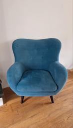 Fauteuil, stevig, petrolblauw, Huis en Inrichting, Ophalen, Zo goed als nieuw